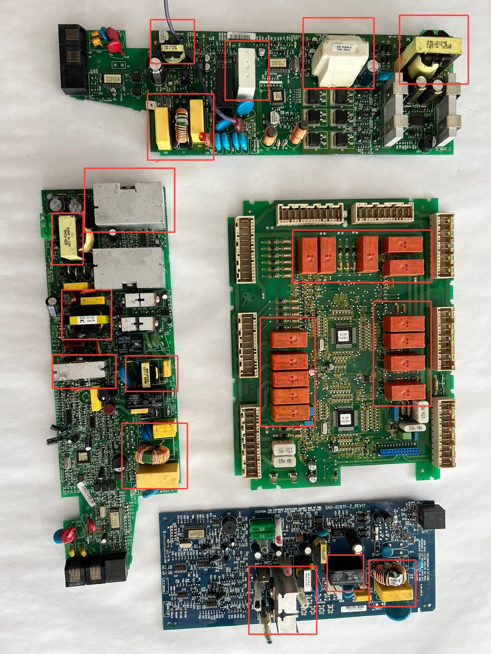 Płyty B z elementami obciążone radiatory, stal , trafo,